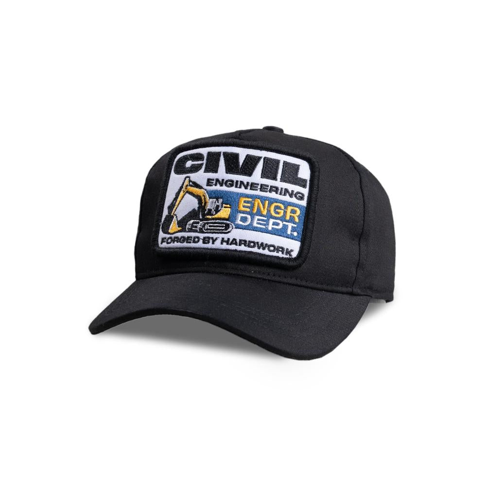 Engineer Workwear - Culvert Engr Dept Series Black Civil Cap