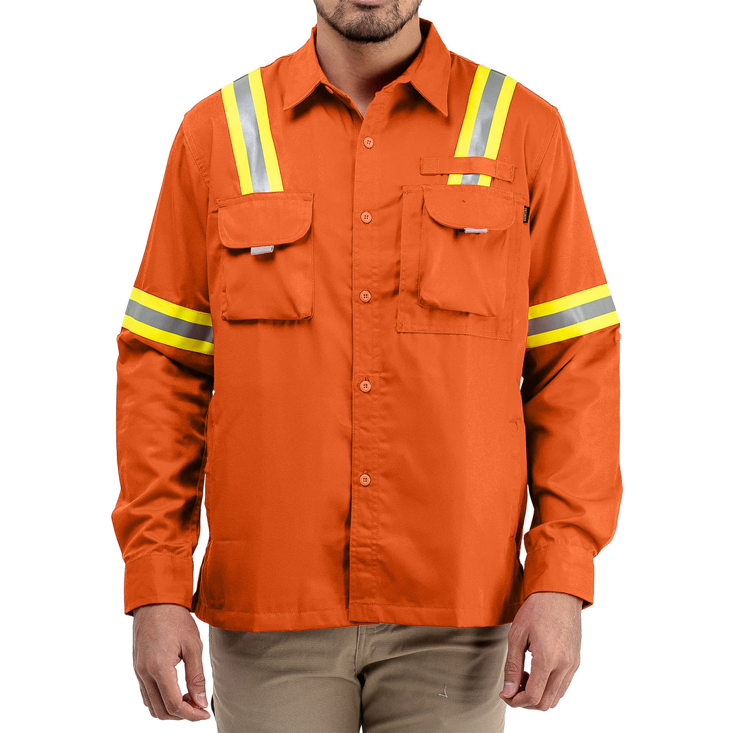 LOGGING ORANGE - Safety Reflector Fieldshirt