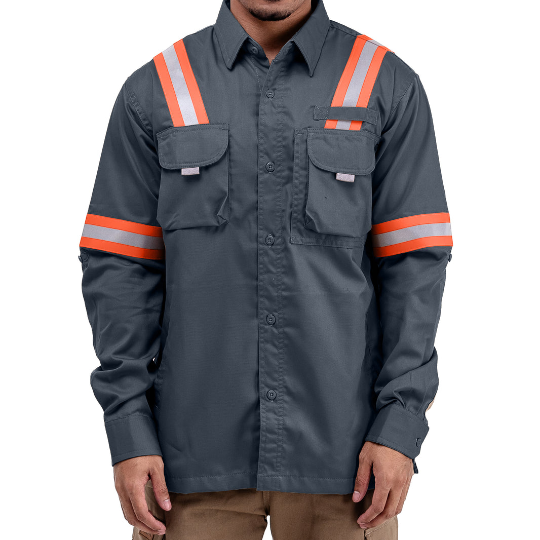 LOGGING CHARCOAL - Safety Reflector Fieldshirt