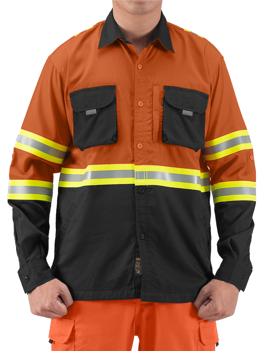 CASTER ORANGE - Safety Fieldshirt Hi-Vis Series