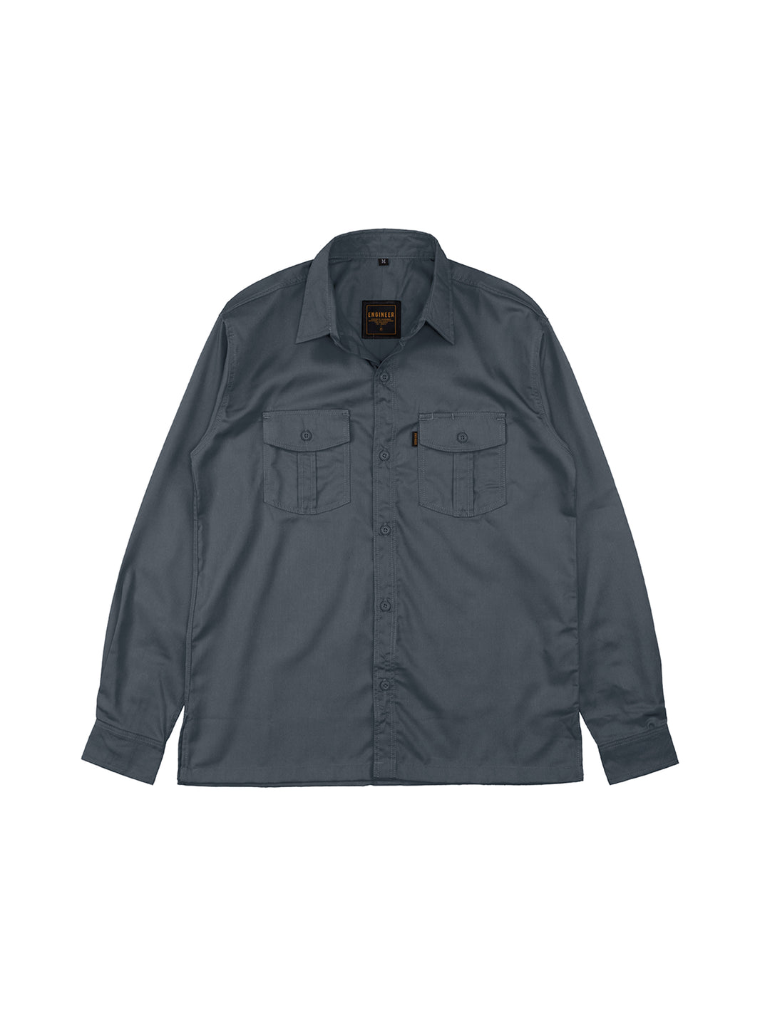 BASIC CHARCOAL LS - Workshirt Basic Regular