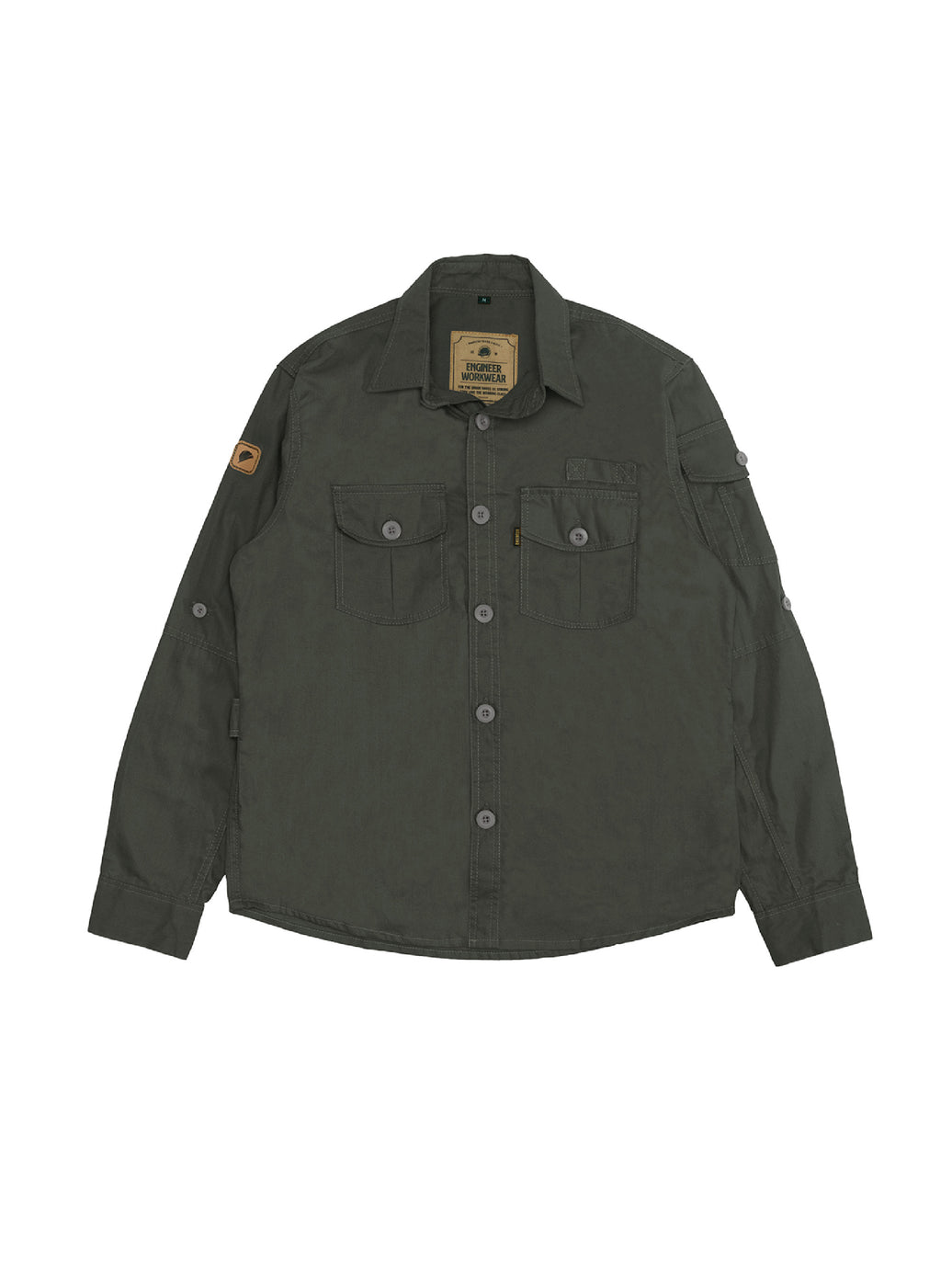 TRACTOR CHARCOAL - Casual Canvas Workshirt