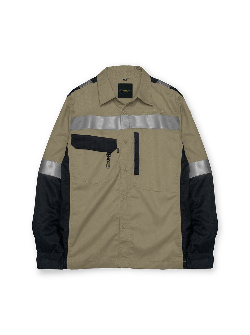 ERBIUM KHAKI - Safety Reflector Fieldshirt