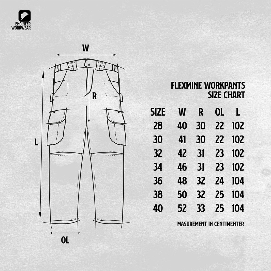 FLEXMINE KHAKI - Cargo Workpants Reguler
