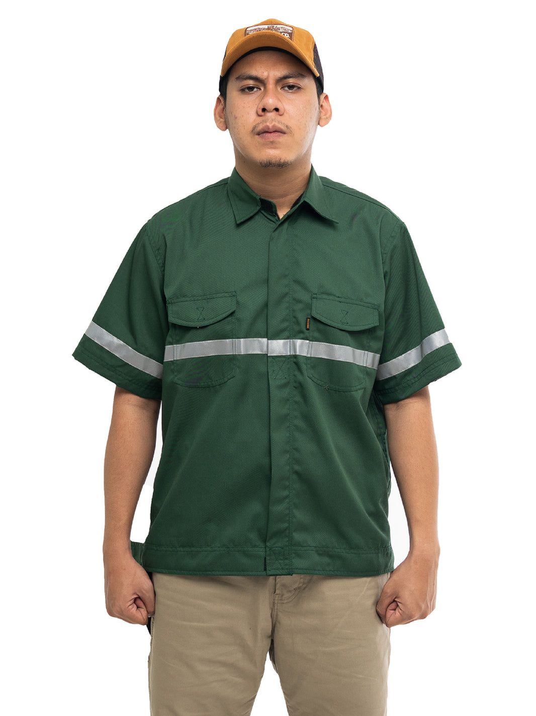 BREAKER GREEN - Safety Reflector Fieldshirt