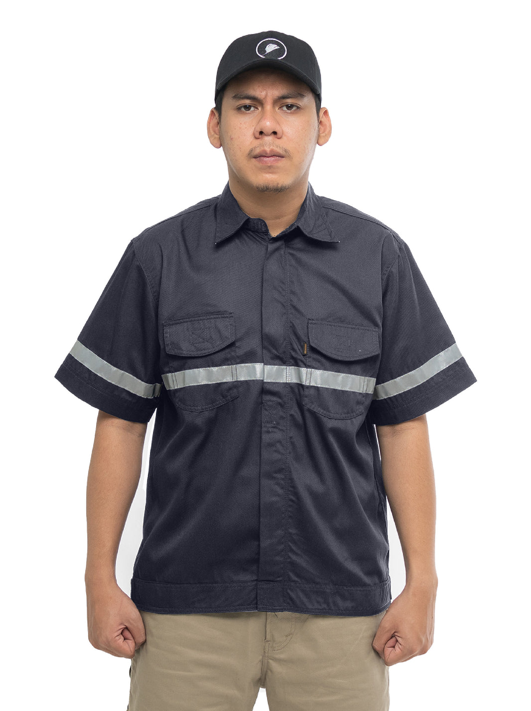 BREAKER CHARCOAL - Safety Reflector Fieldshirt