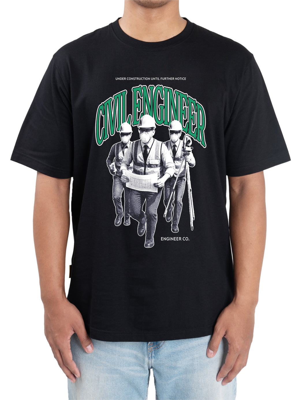 Ferro Engr Dept Series Black Civil Tshirt