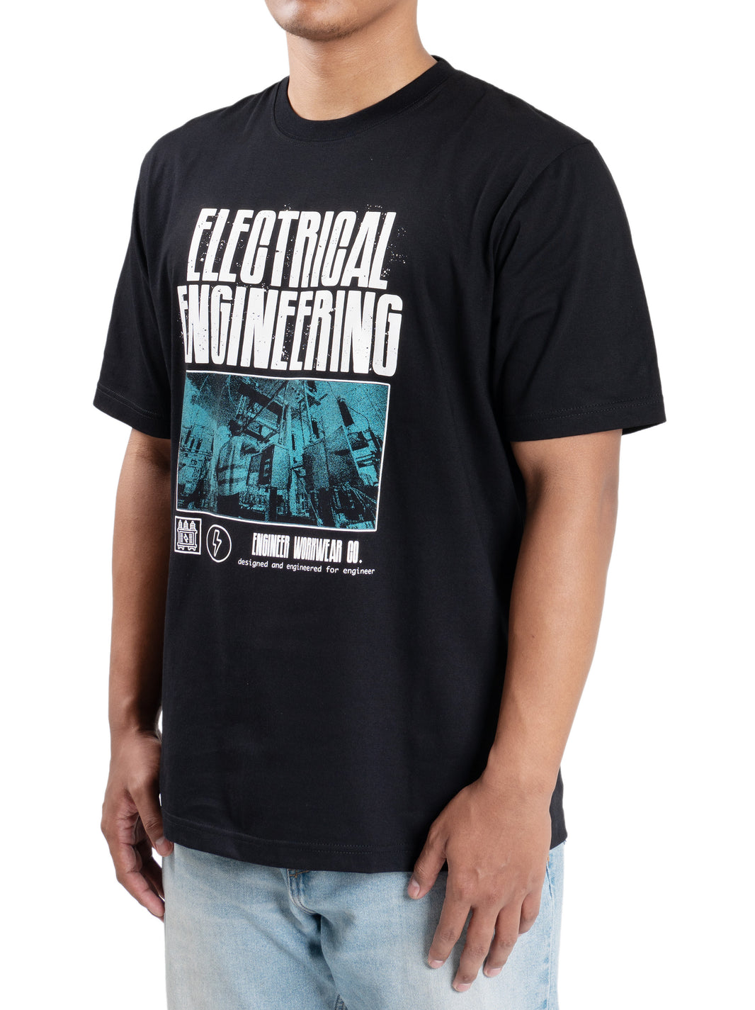 Eltron Engr Dept Series Black Electrical Tshirt