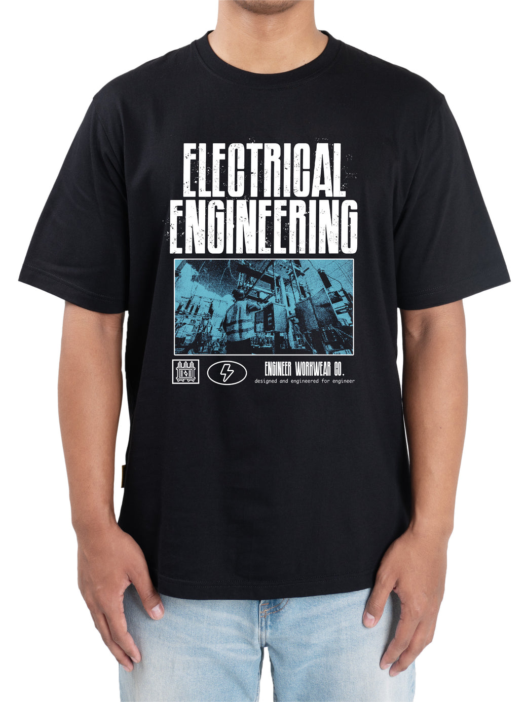 Eltron Engr Dept Series Black Electrical Tshirt