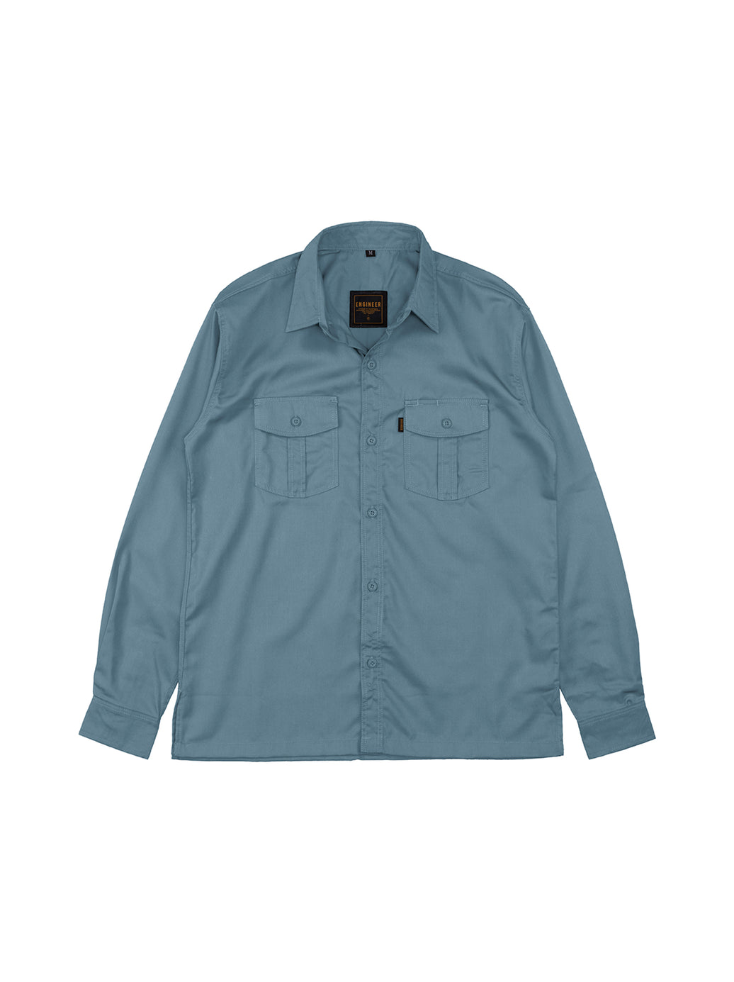BASIC PEACOCK BLUE LS - Workshirt Basic Regular