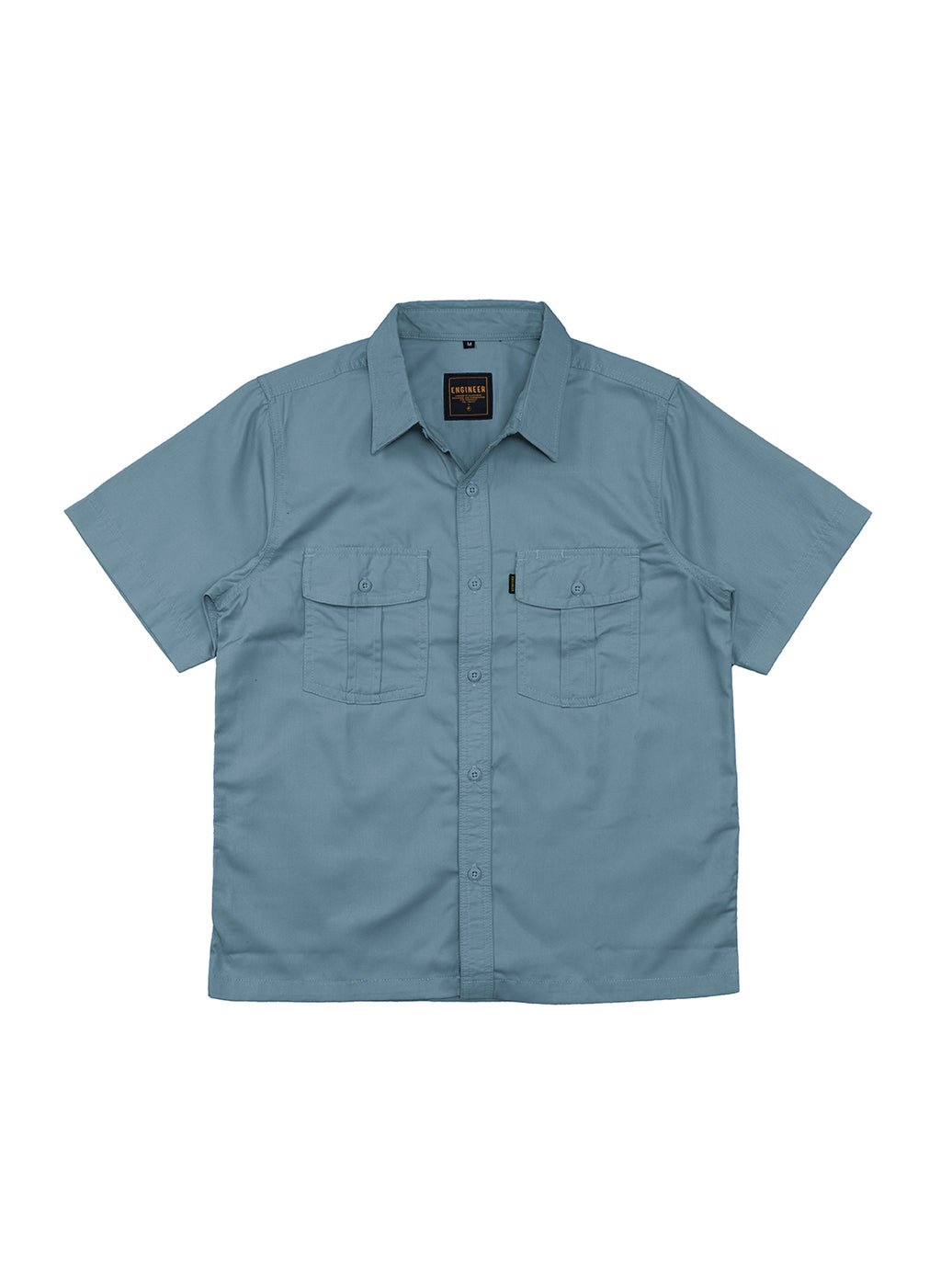 BASIC PEACOCK BLUE - Workshirt Basic Regular Short Sleeve