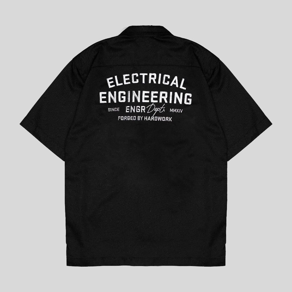 Sparkline - Boxy Workshirt Black Electrical Engr Dept Series