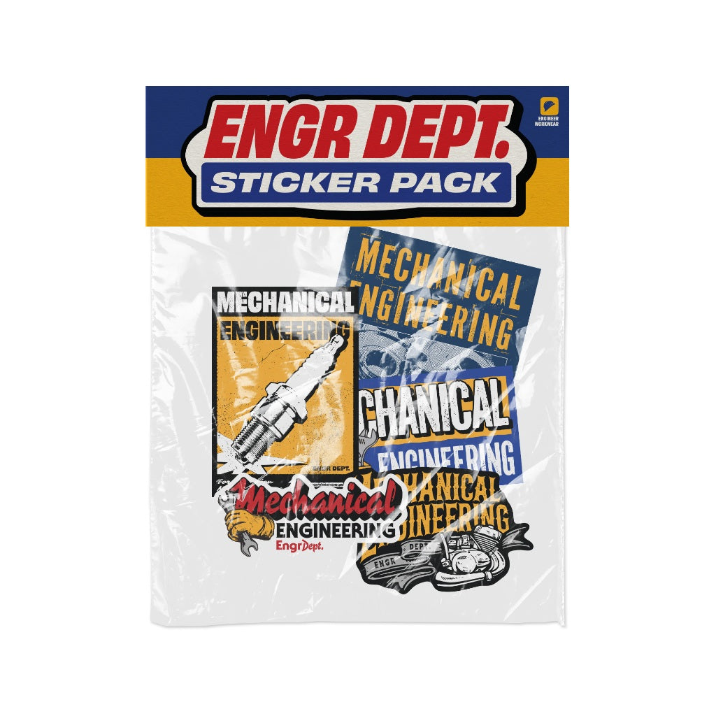 Engineer Workwear - Engr Dept Series - Mechanical Dept Sticker
