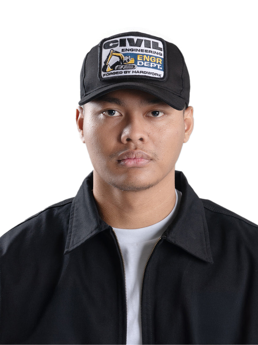 Engineer Workwear - Culvert Engr Dept Series Black Civil Cap