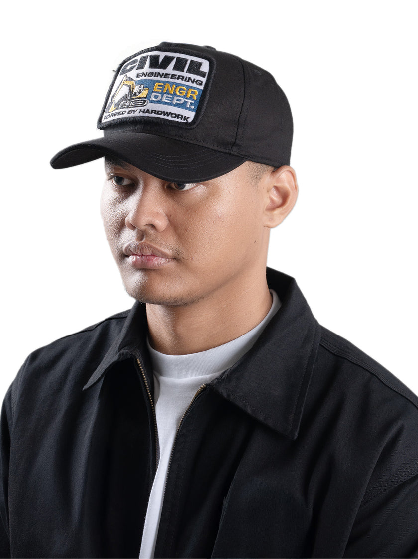 Engineer Workwear - Culvert Engr Dept Series Black Civil Cap