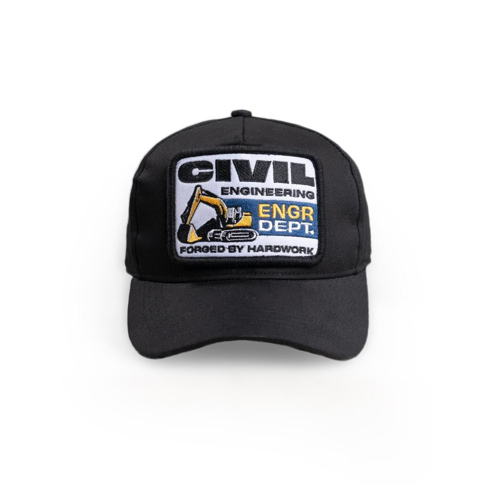 Engineer Workwear - Culvert Engr Dept Series Black Civil Cap