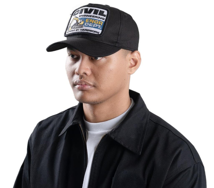 Engineer Workwear - Culvert Engr Dept Series Black Civil Cap