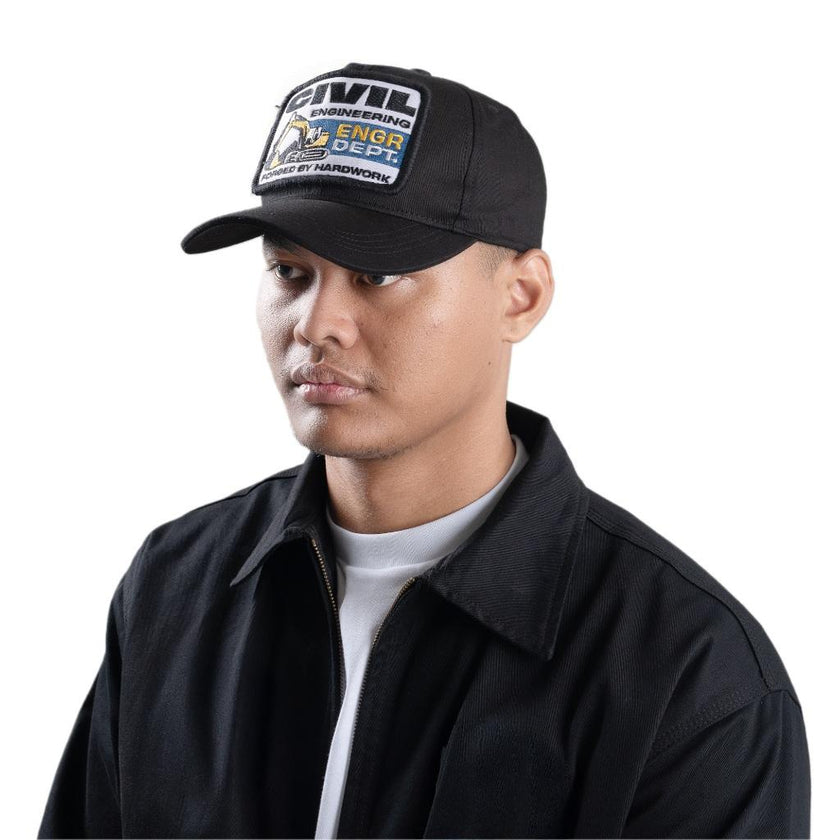 Engineer Workwear - Culvert Engr Dept Series Black Civil Cap