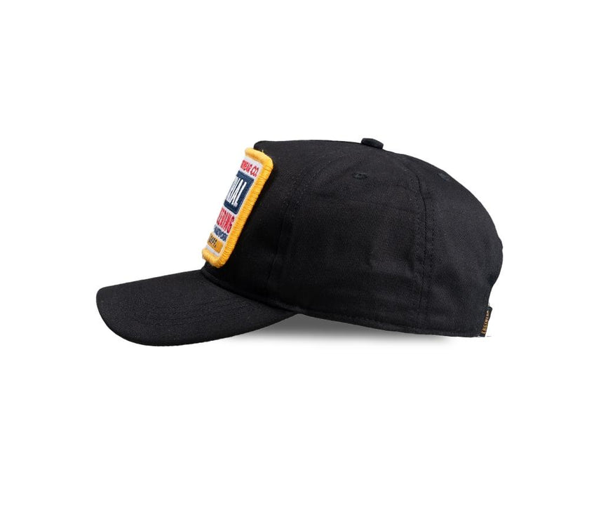 Engineer Workwear - Beader Engr Dept Series Black Industrial Cap