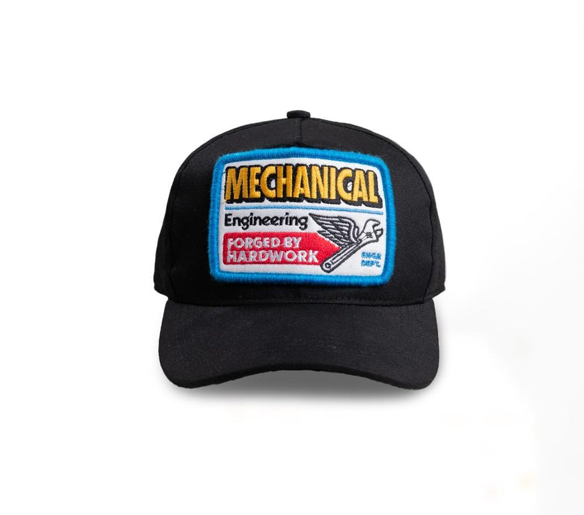 Engineer Workwear - Spindle Engr Dept Series Black Mechanical Cap