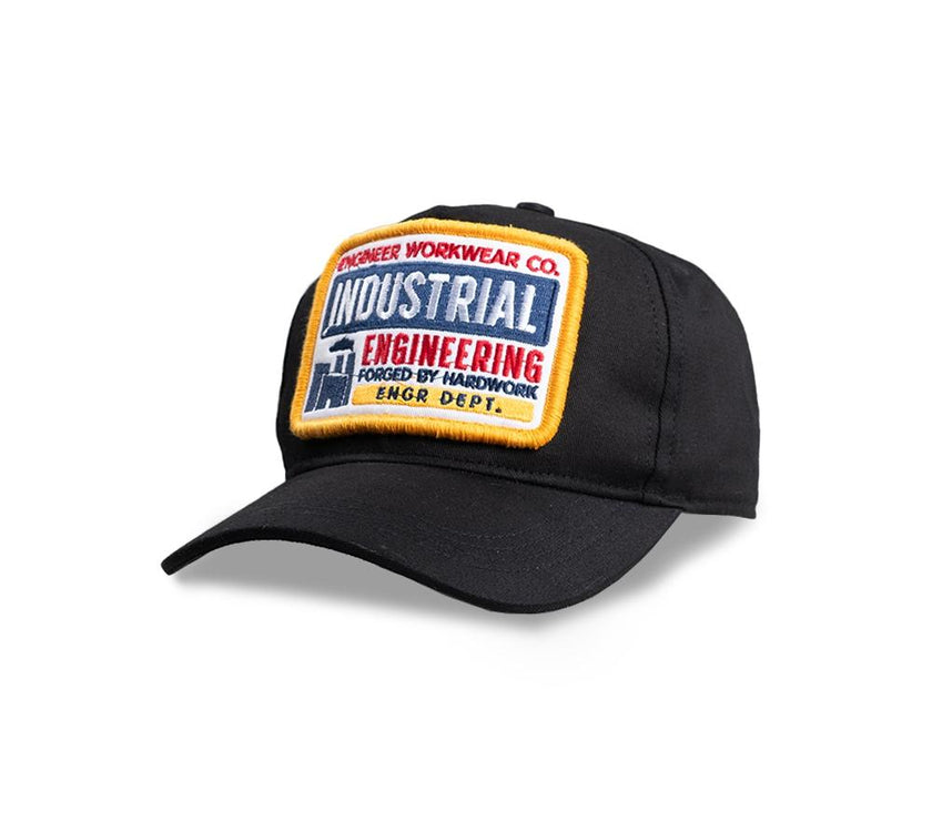 Engineer Workwear - Beader Engr Dept Series Black Industrial Cap