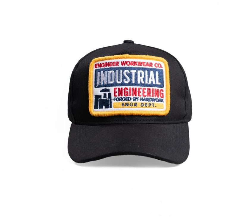 Engineer Workwear - Beader Engr Dept Series Black Industrial Cap