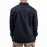 BASIC BLACK LS - Workshirt Basic Regular