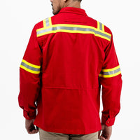 LOGGING RED - Safety Reflector Fieldshirt