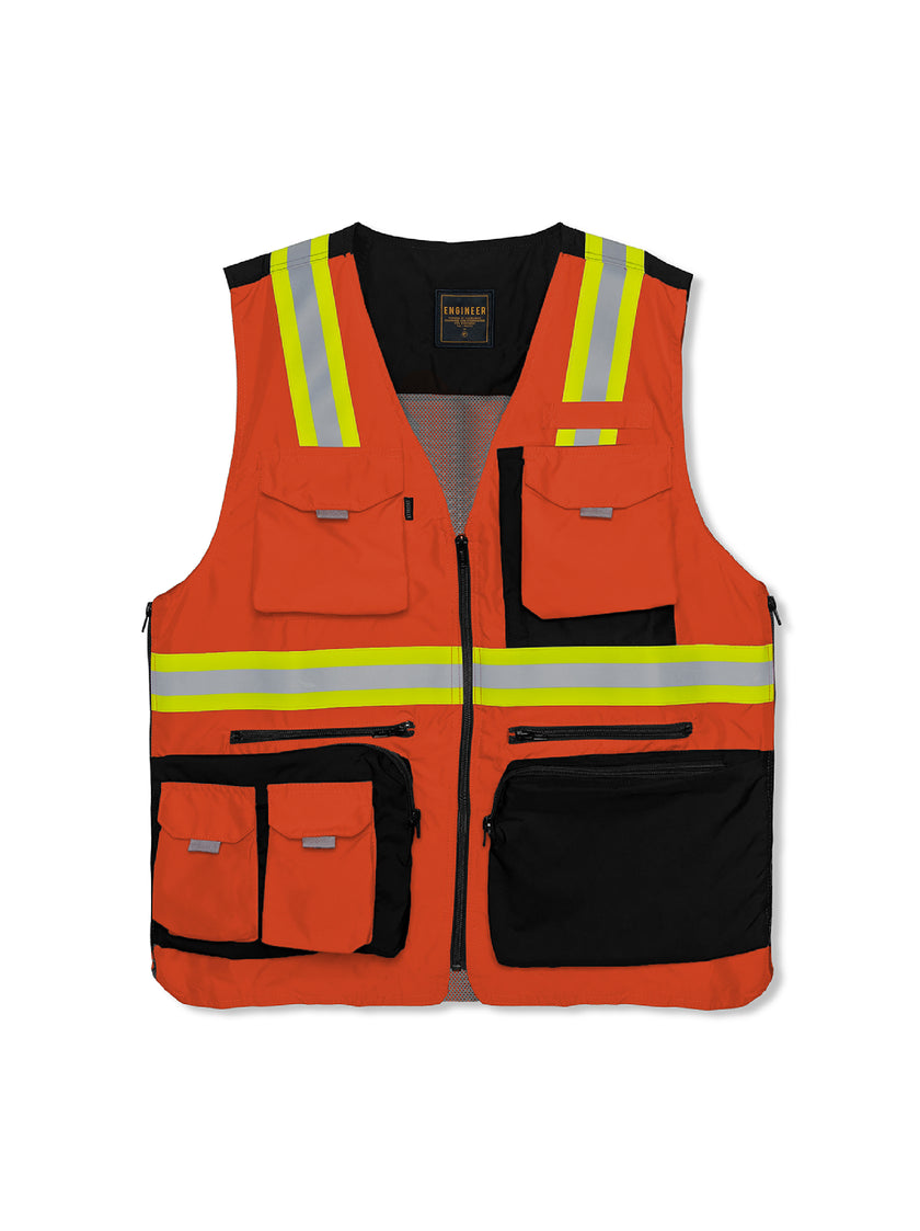 BARRIER ORANGE - Safety Vest Hi-Vis Series