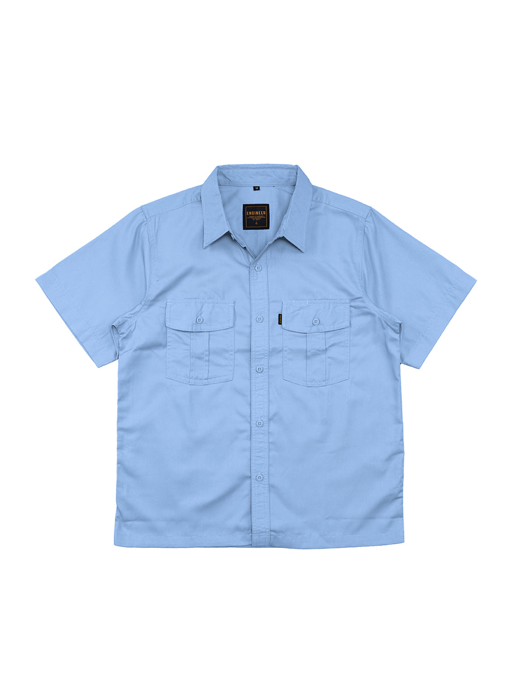 BASIC LIGHT BLUE - Workshirt Basic Regular Short Sleeve