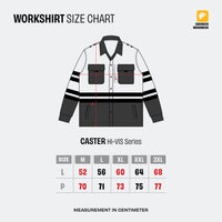 CASTER RED BLACK - Safety Fieldshirt Hi-Vis Series