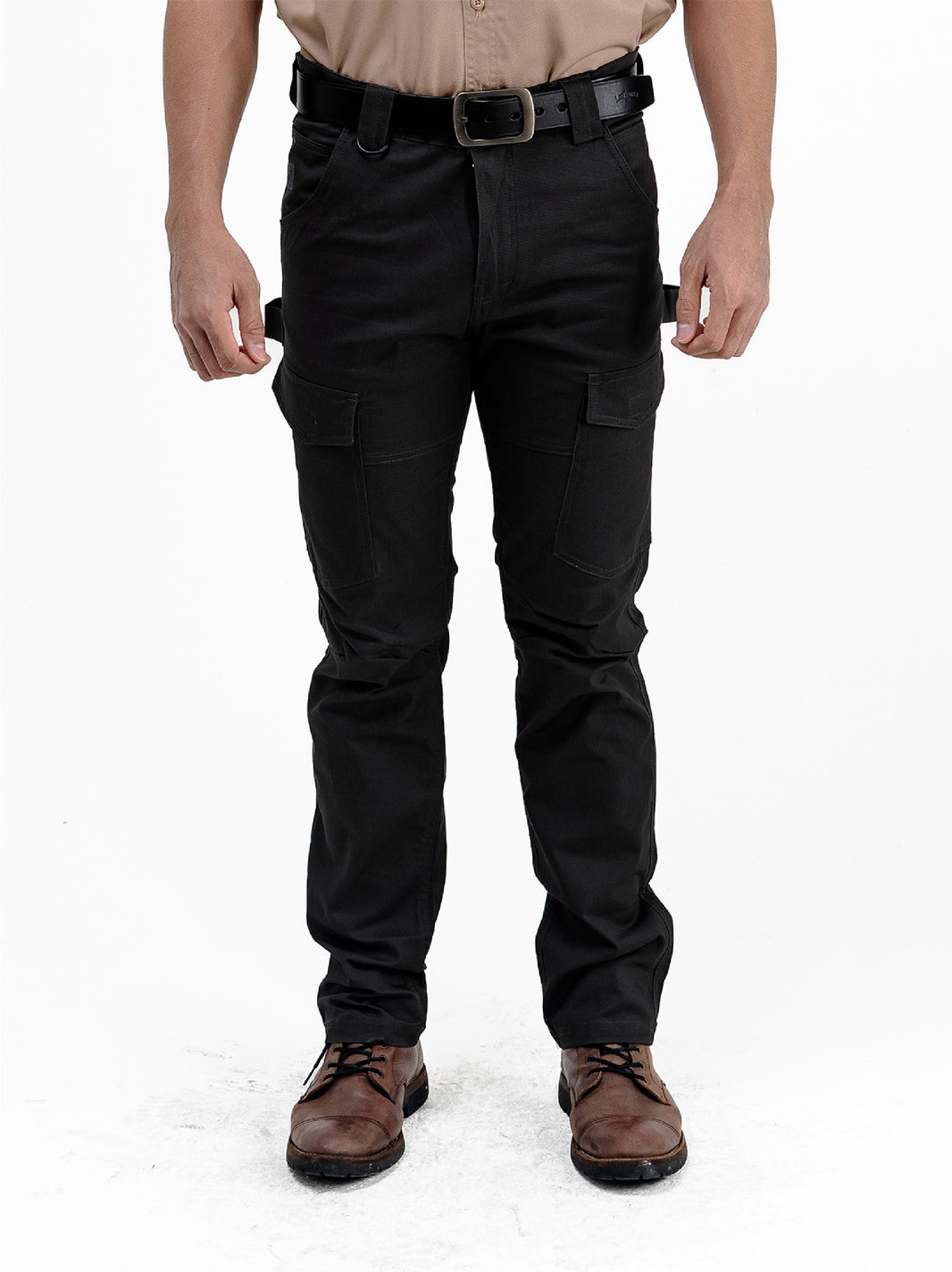 INDUCTOR BLACK - Workpants Cargo Slimfit