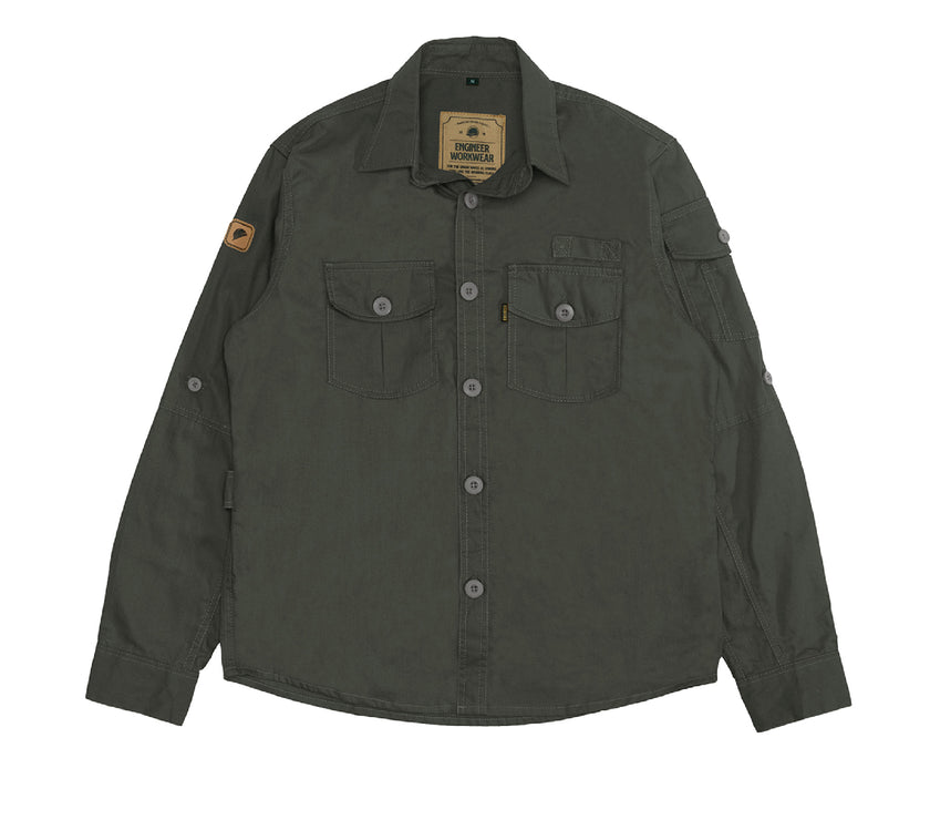 TRACTOR CHARCOAL  - Casual Canvas Workshirt