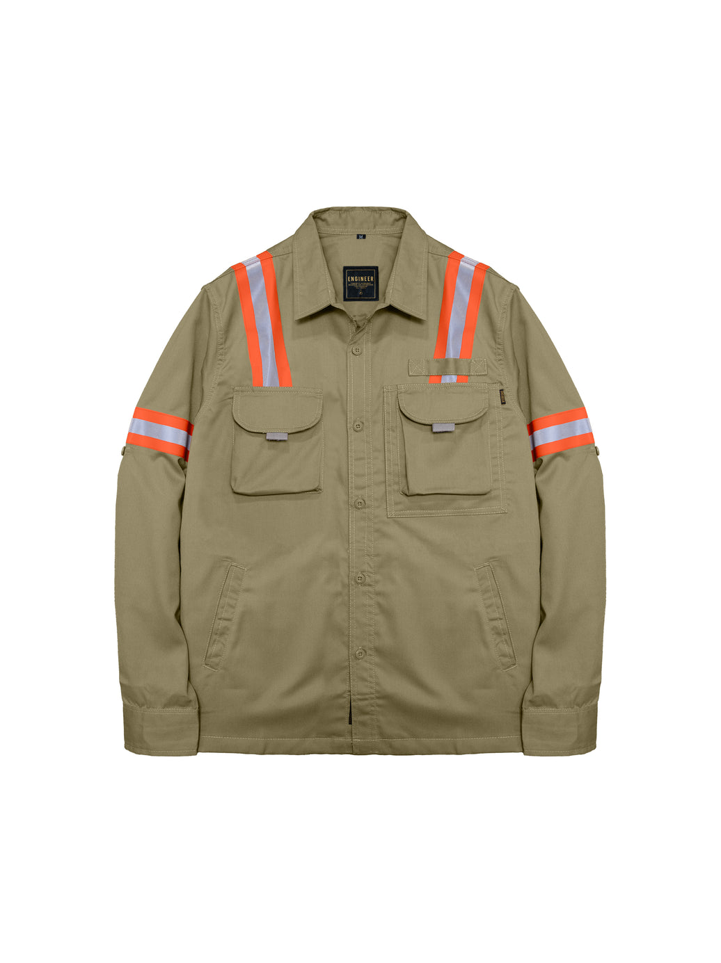 LOGGING KHAKI - Safety Reflector Fieldshirt