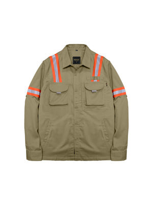 LOGGING KHAKI - Safety Reflector Fieldshirt