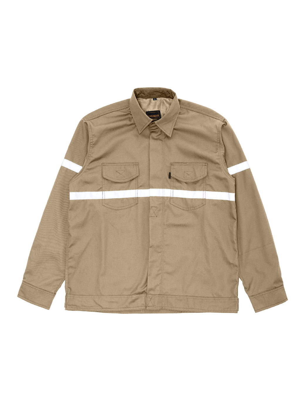 BREAKER KHAKI LS - Safety Reflector Fieldshirt