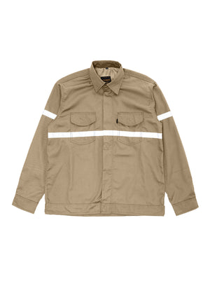 BREAKER KHAKI LS - Safety Reflector Fieldshirt