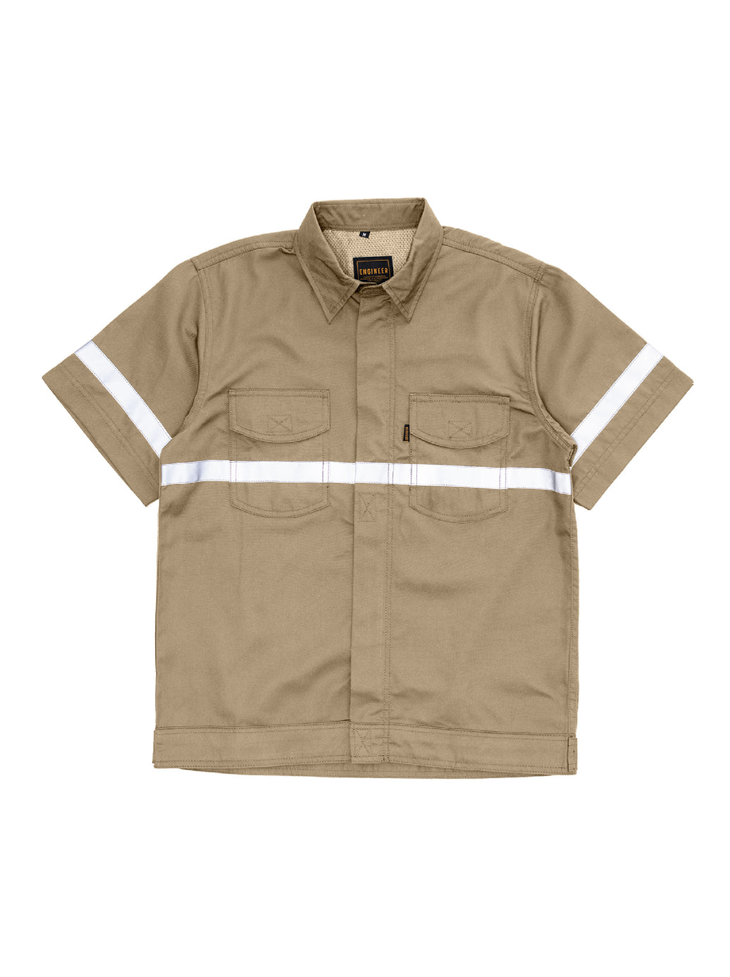 BREAKER KHAKI - Safety Reflector Fieldshirt