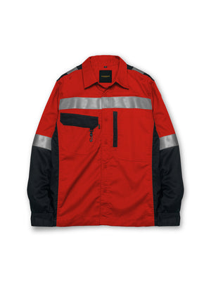 ERBIUM RED - Safety Reflector Fieldshirt