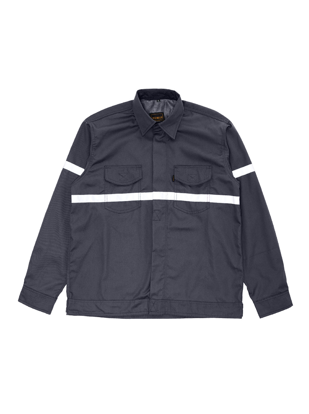 BREAKER CHARCOAL LS - Safety Reflector Fieldshirt
