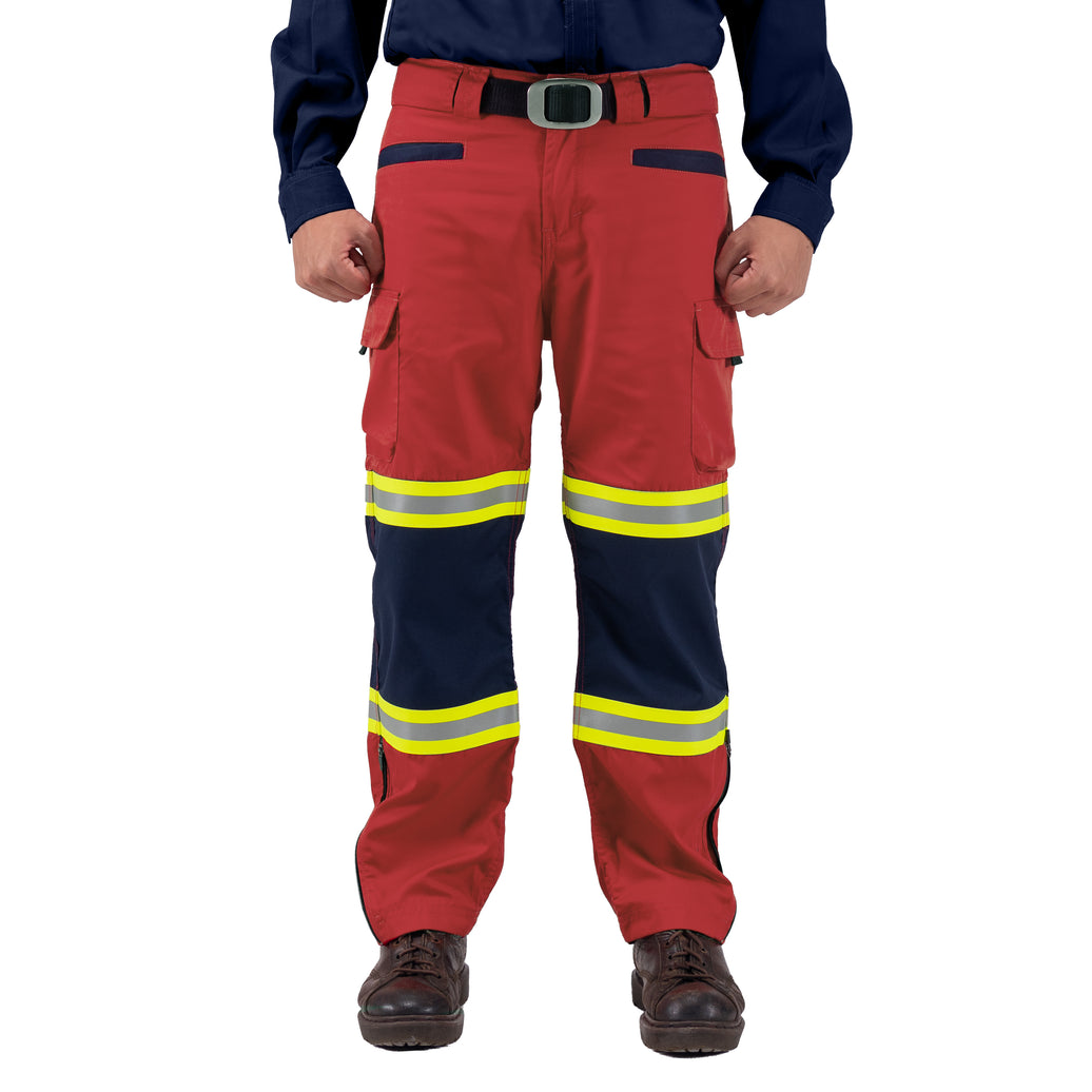 RIDGE RED - Reflector Workpants Hi-Vis Series