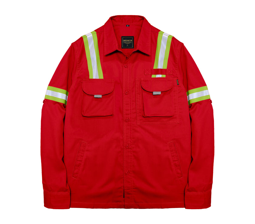 LOGGING RED - Safety Reflector Fieldshirt