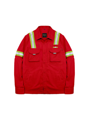 LOGGING RED - Safety Reflector Fieldshirt
