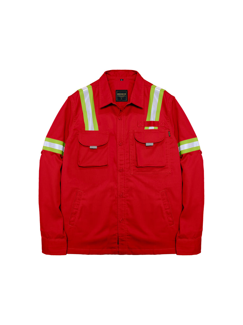 LOGGING RED - Safety Reflector Fieldshirt