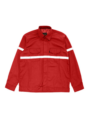 BREAKER RED LS - Safety Reflector Fieldshirt