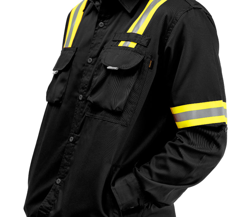 LOGGING BLACK - Safety Reflector Fieldshirt