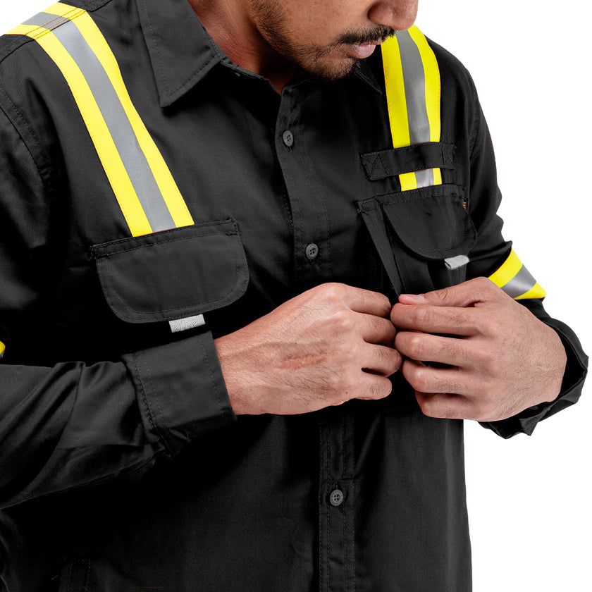 LOGGING BLACK - Safety Reflector Fieldshirt