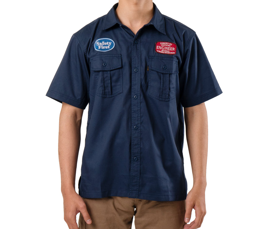 Freon Workshirt Kemeja Lapangan Lengan Pendek Reguler Fit