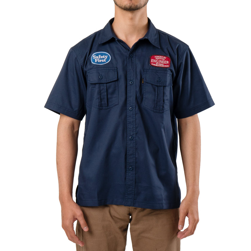 Freon Workshirt Kemeja Lapangan Lengan Pendek Reguler Fit