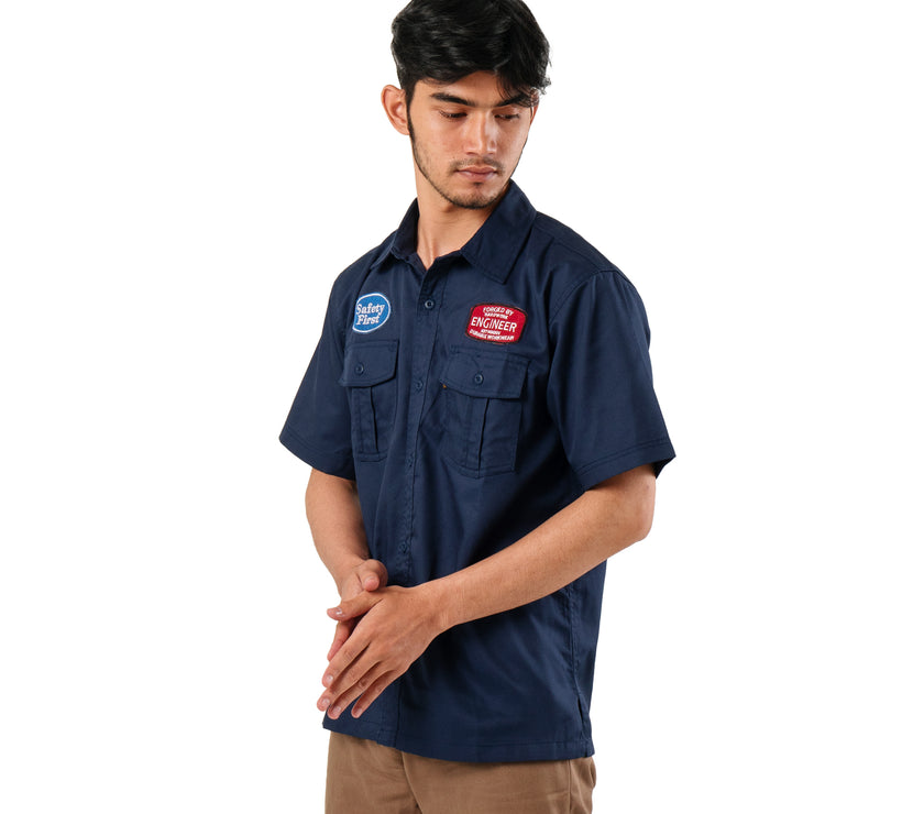 Freon Workshirt Kemeja Lapangan Lengan Pendek Reguler Fit